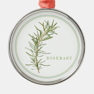 Metal Ornamento Redondo de Premium ROSEMARY FRESH