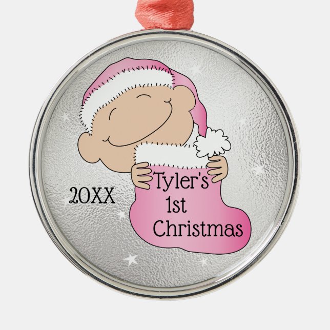 Metal Ornamento Rosa de Natal da rua Natal1 (Frente)