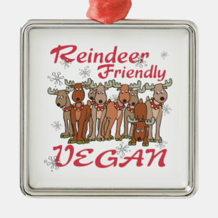 Metal Ornamento Vegan Amigo De Reindeer