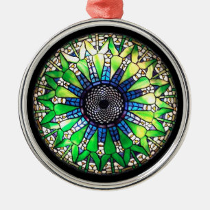 Metal Ornamento verde de Tiffany