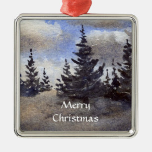Metal Ornamento Wonderland de inverno