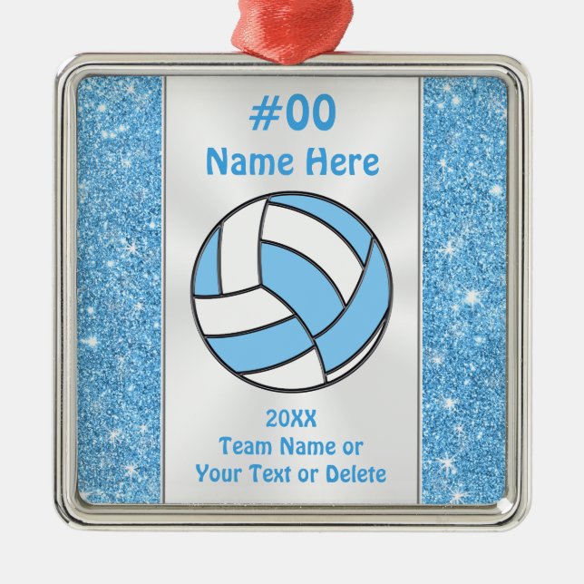 Metal Personalizado, Ornamento de Voleibol (Frente)