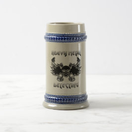 Metal pesado que detecta a caneca de cerveja