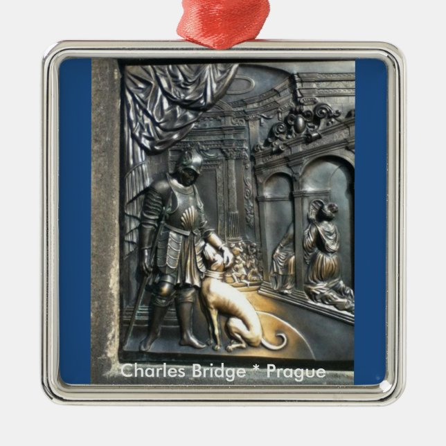 Metal Ponte Karluv de Charles a maioria de ornamento de (Frente)