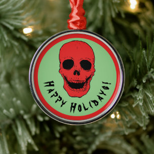 Metal Raiva de crânio ornamento metálico horroroso