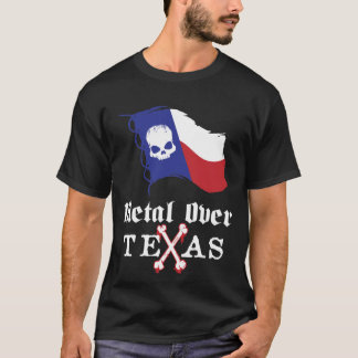 Metal sobre o t-shirt de Texas