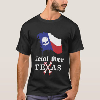 Metal sobre o t-shirt de Texas