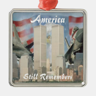 Metal Torres gémeas 9/11 de ornamento da relembrança