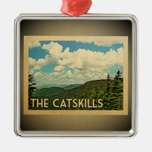 Metal Viagens vintage do ornamento de Catskills New York