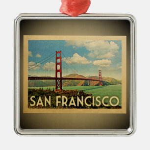 Metal Vintage de golden gate bridge do ornamento de San