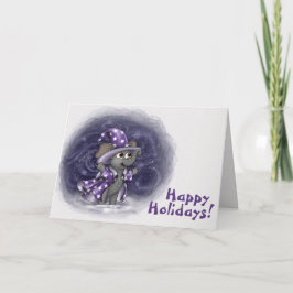 Metalfant Wilbur no cartão de férias de inverno