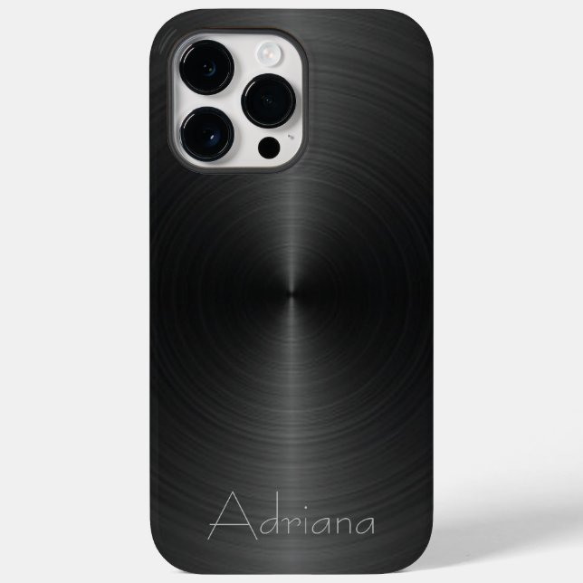 Metálico de aço inoxidável preto de prata de titân (Verso)