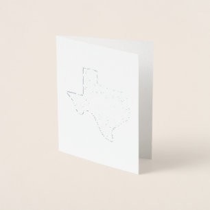 Metalizado Alguém no Texas ama seu cartão de saudação