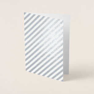 Metalizado Cartão de Boas Festas de Natal em Branco