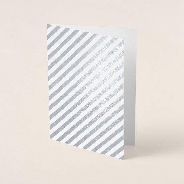 Metalizado Cartão de Boas Festas de Natal em Branco (Frente)