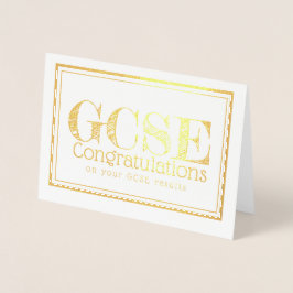 Metalizado cartão de felicitações GCSE