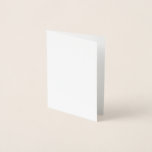 Metalizado Cartão de Folha<br><div class="desc">Crie seu próprio estilo minimalista personalizável branco que pode ser facilmente atualizado com sua foto e texto. Se precisar de ajuda para personalizar este produto, por favor entre em contato comigo usando o botão de mensagem abaixo e ficarei feliz em ajudar.</div>