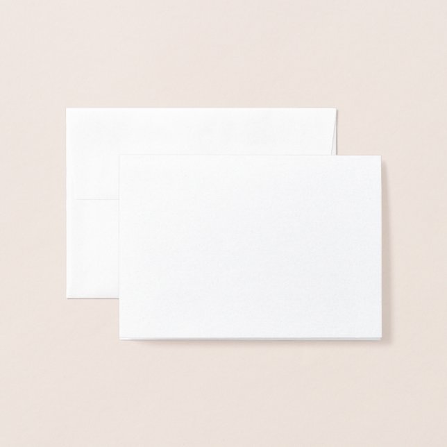Metalizado Cartão de Folha (Frente com Envelope)