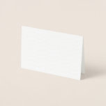 Metalizado Cartão de Folha<br><div class="desc">Crie seu próprio estilo minimalista personalizável branco que pode ser facilmente atualizado com sua foto e texto. Se precisar de ajuda para personalizar este produto, por favor entre em contato comigo usando o botão de mensagem abaixo e ficarei feliz em ajudar.</div>