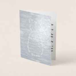 Metalizado Cartão de Folha de Estória de Cat