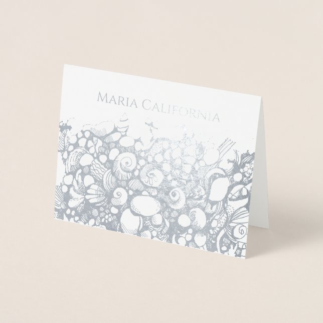 Metalizado Cartão de folha prateada (Frente)