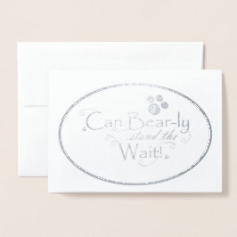 Metalizado Cartão de Natal para Cancer da Mama de Foil