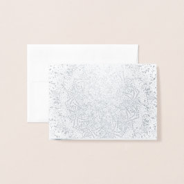 Metalizado Cartão de Saudação de Natal do vazio Silver Foil &
