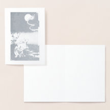 COELHO DE FOLHA COM CARTÃO DE GANCHO DE LUA