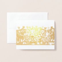 Estilo de latão Pepperminta Magnet Cartão de Natal