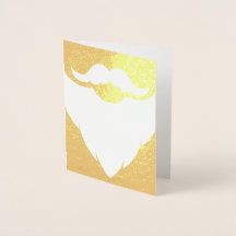 Papais noeis Pai Natal cartão de ouro branco