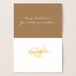 Metalizado Parabéns! Cartão Foil do Avô