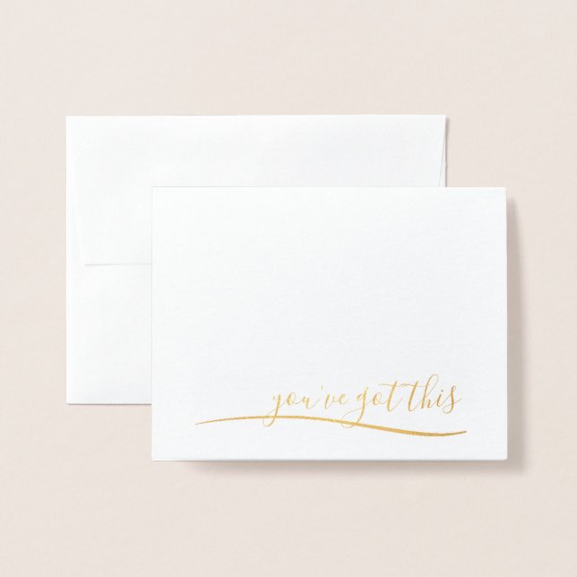 Metalizado Você tem este cartão de encorajamento (Frente com envelope)
