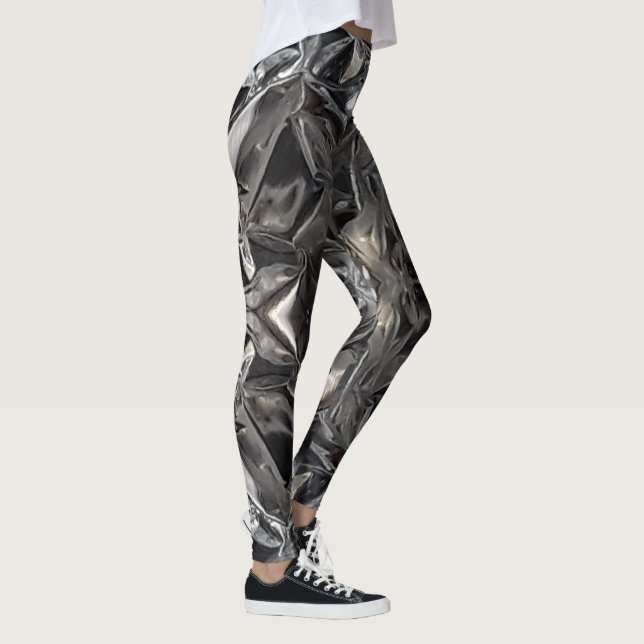 Metallic Abstract 101 Leggings (Direita)
