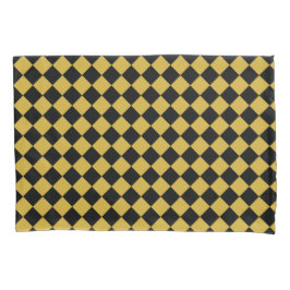 Metallic Gold and Bold Black Chevron Pattern