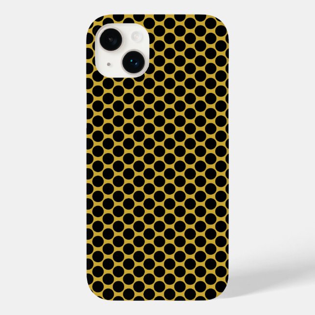 Metallic Gold with Black Dot Style (Verso)