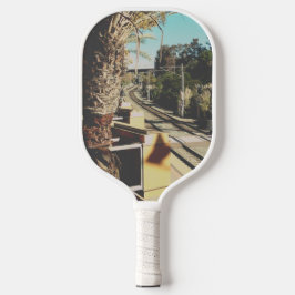 Metallic Nature Cityscape 2 Pickleball Paddle