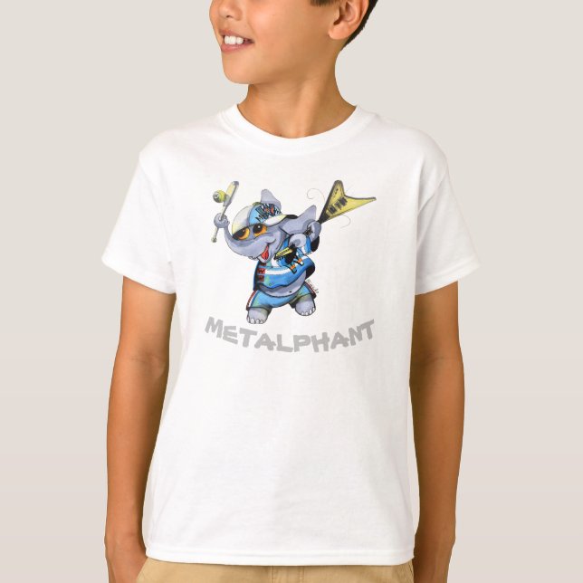 Metalphant ostenta o t-shirt dos miúdos (Frente)