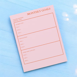 Metas Mensais Planejador Acadêmico Prático e Na mo