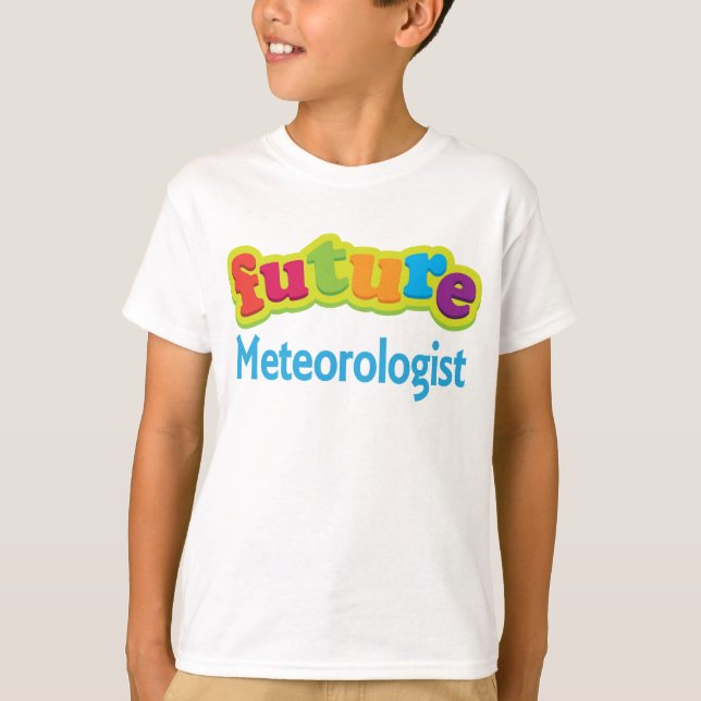 Meteorologista (Futuro) Criança Camiseta de Bebê (Frente)