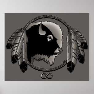 Metis Art Poster Espirit Animal Native Impressão 