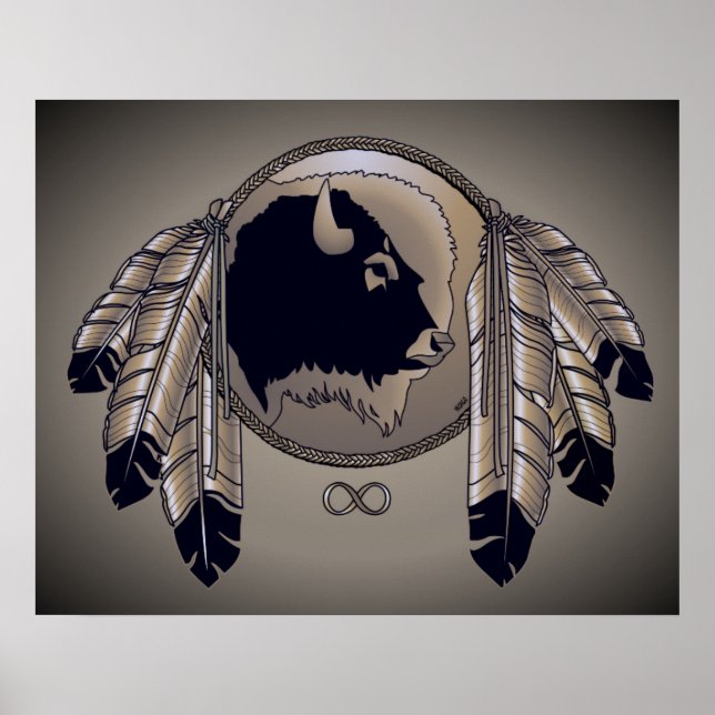 Metis Art Poster Spirit Animal Nate-Poster (Frente)