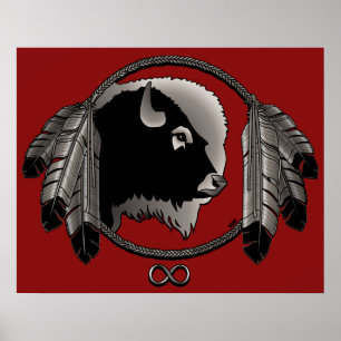 Metis Art Poster Spirit Animal Nate-Poster