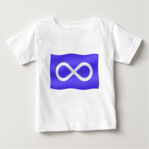Metis Flag Baby T-shirt Primeira Nação Baby Shir