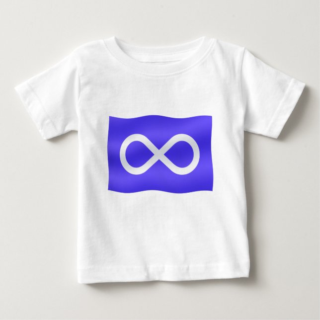 Metis Flag Baby T-shirt Primeira Nação Baby Shirt (Frente)
