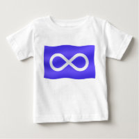 Metis Flag Baby T-shirt Primeira Nação Toddler Shi