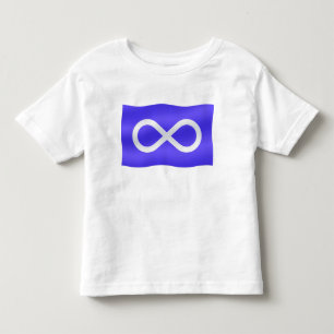 Metis Flag Baby T-shirt Primeira Nação Toddler Shi