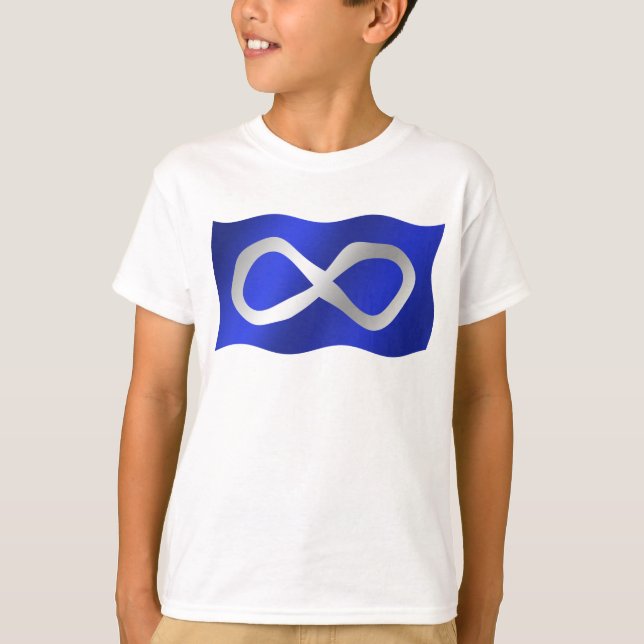Metis Flag Kids T-shirt First Nation Art Camiseta (Frente)