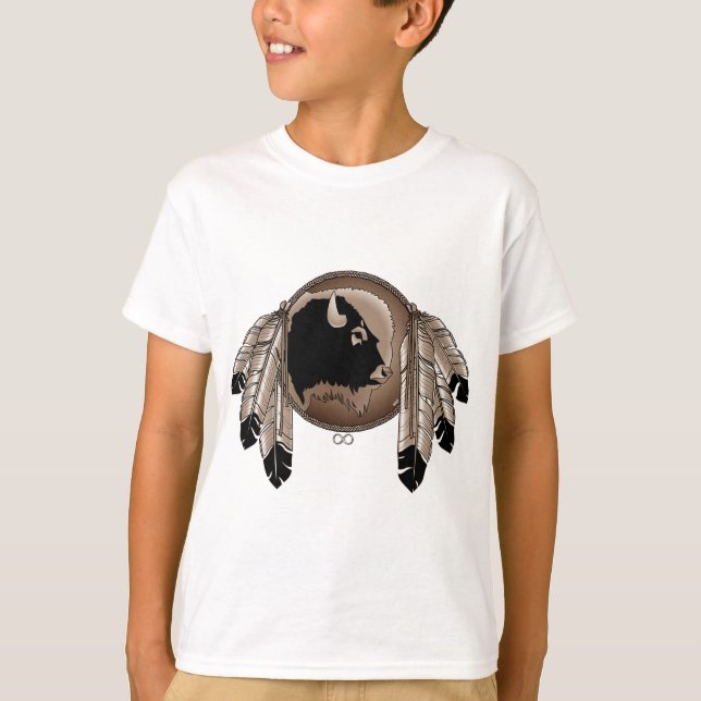 Metis Pride Kids T-shirt Nation Art Tee (Frente)