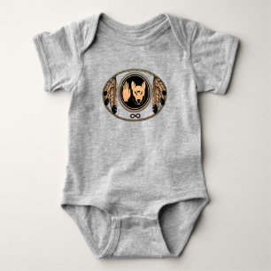 Metis Primeira Nação Camisa Bebê Rebeldia Lobo Top