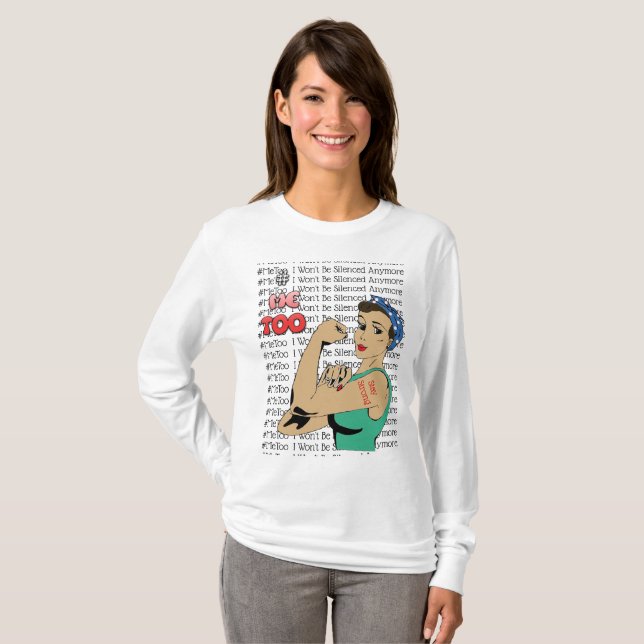 #MeToo eu não serei camisa anymore silenciada (Frente Completa)